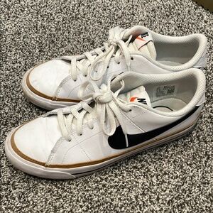 Nike Women’s White and Black Classic Sneakers